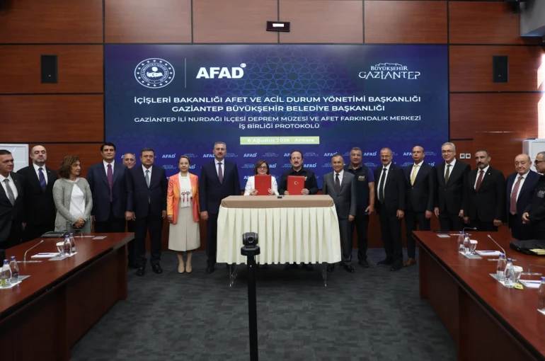 Nurdağı Deprem Müzesi ve Afet Farkındalık Merkezi için iş birliği protokolü imzalandı
