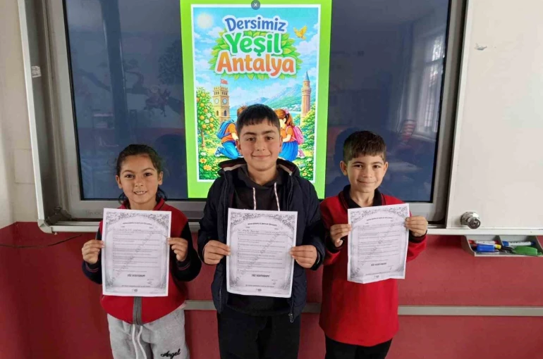 Öğrencilerin bu haftaki dersi: Yeşil Antalya 