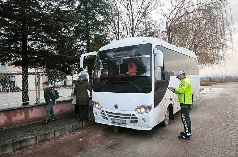 Okul servis araçlarına yönelik denetim 
