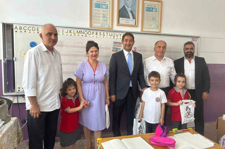 Okulun ilk haftasında çocukların yüzü güldü 