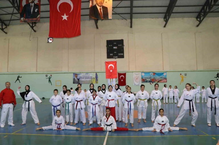 Oltu’da taekwondo kuşak sınavı heyecanı 