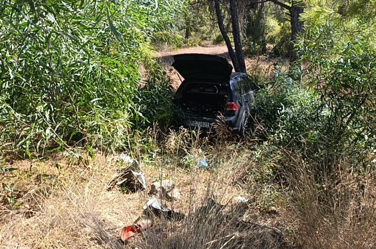 Önündeki otomobile çarptı, ardından ormana daldı: 1 yaralı 