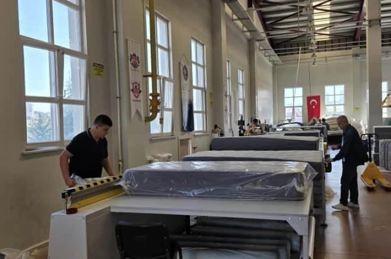 ORAN desteğiyle Kayseri’de kurulan yatak üretim hattı eğitimden dayanışmaya dönüştü