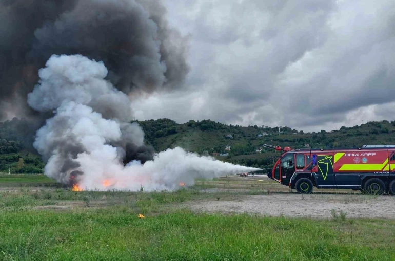 Ordu-Giresun Havalimanı’nda acil durum tatbikatı 