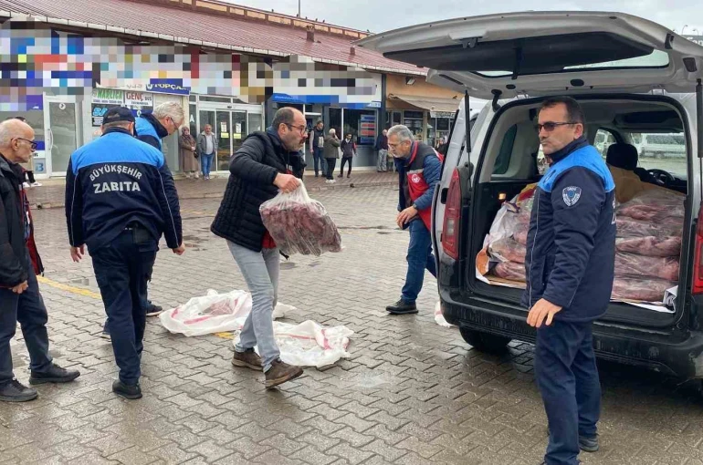Ordu’da 200 kilo kaçak ete el konuldu