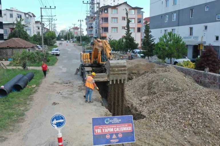 Ordu’da altyapı çalışmaları devam ediyor 