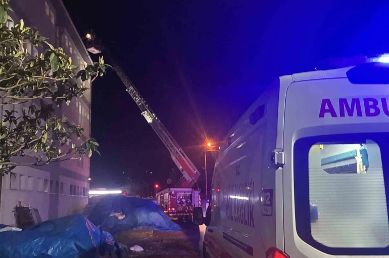 Ordu’da öğrenci pansiyonunda baca yangını 