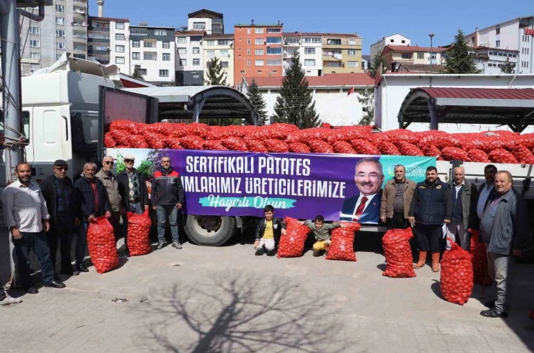 Ordu’da üreticilere 45 ton tohumluk patates dağıtıldı 