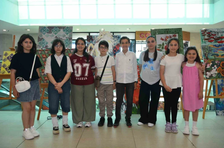 Ordu’da üstün yetenekli çocuklardan 100 eserle sanat şöleni