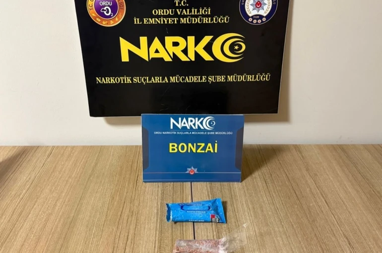 Ordu’da uyuşturucu operasyonlarında 2 tutuklama