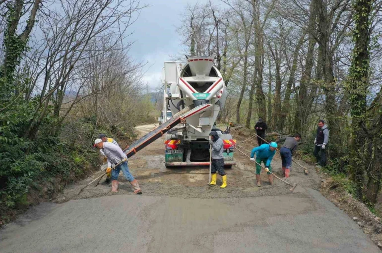 Ordu’nun kırsalında ulaşım konforu artıyor 