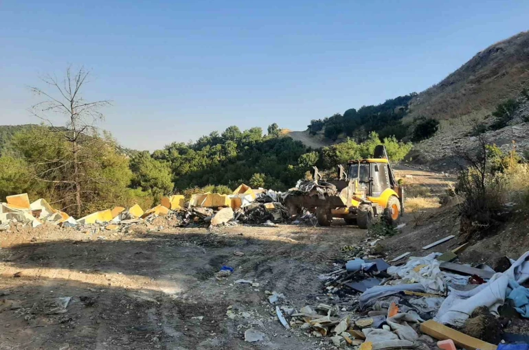 Orman sahasına atık döken şahsa ceza