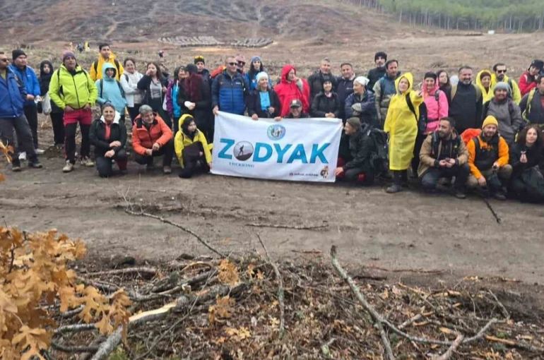Orman yangınlarından etkilenen bölgede 450 fidan dikildi 
