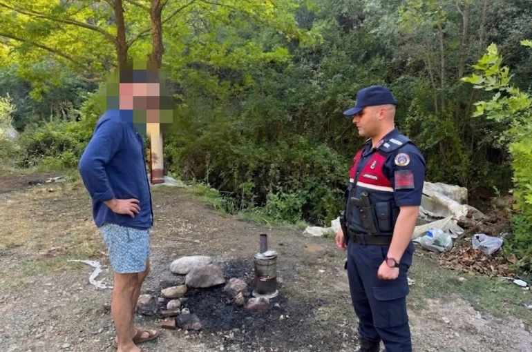 Ormanlık alanda mangal yakan şahsa 3 bin 705 lira ceza