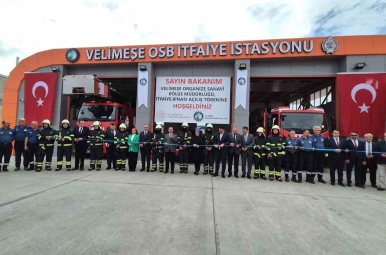 OSB’de itfaiye hizmet binası Bakan Kacır’ın katılımıyla açıldı