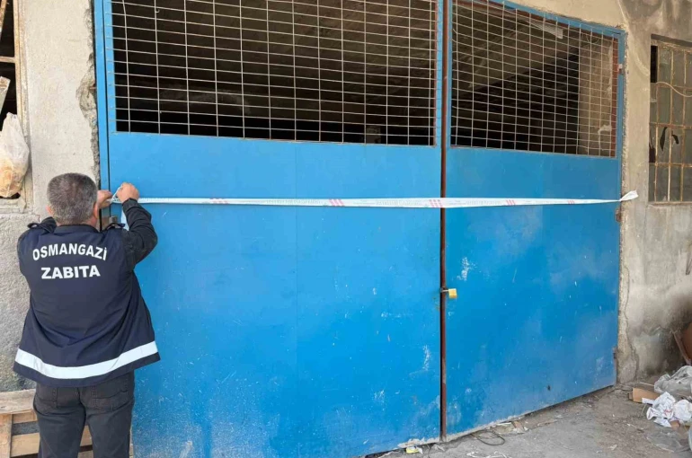 Osmangazi’de tehlikeli atık döken araca ağır ceza 