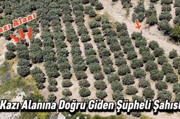 Osmaniye’de kaçak kazı yapan 6 kişi dronla yakalandı 