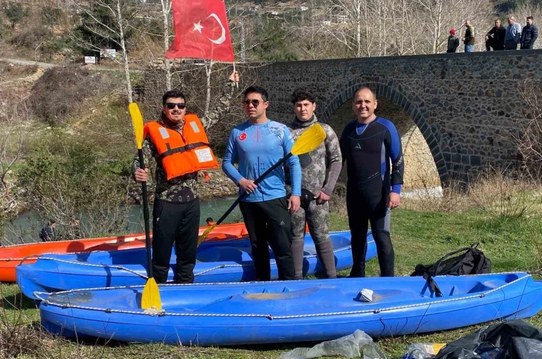 Osmaniye’de yağış sonrası Sabun Çayı’nda rafting heyecanı 