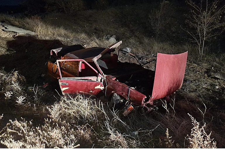 Otomobilin devrilmesiyle 1 kişi yaralandı