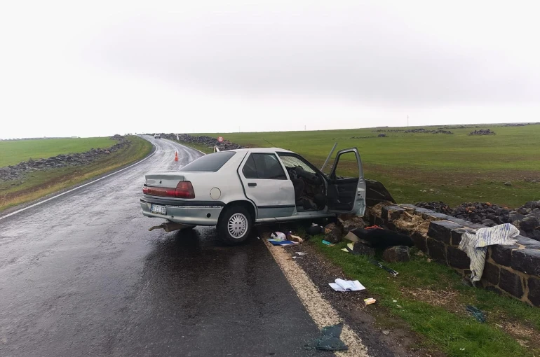 Otomobilin köprü duvarına çarpmasıyla 5 kişi yaralandı