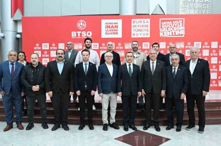 Özbekistan Büyükelçisi İlkhom Khaydarov BTSO’da 