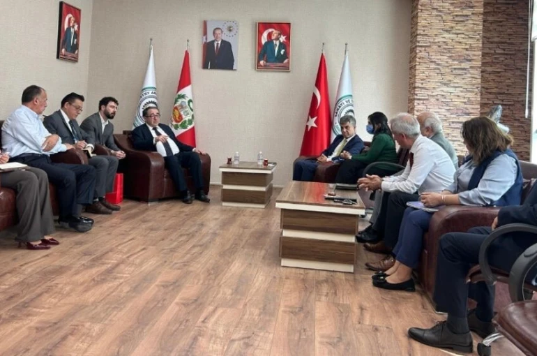 Peru Cumhuriyeti Ankara Büyükelçisinden SANKON’a ziyaret 