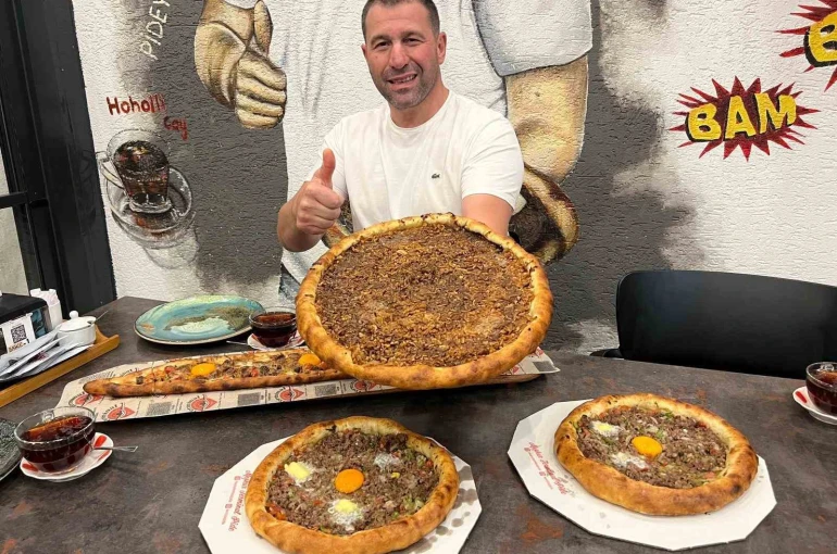 Pidenin bu kez elmalısını yaptılar 