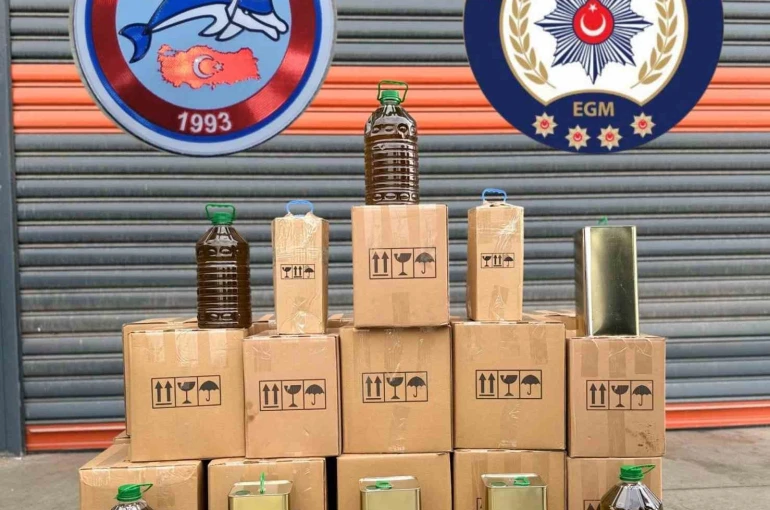 Polis ekipleri yakaladı, sahte yağlara el konuldu