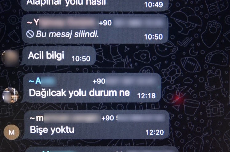 Polis kontrolünden kaçmak için WhatsApp grubu kurdular