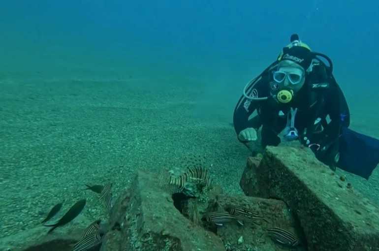 Profesör deniz dibinde taşlardan balıklara yuva yaptı: 12 tür barış içinde yaşıyor 