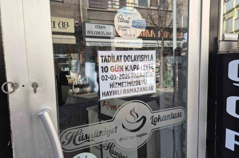 Ramazan ayını fırsat bilen esnaf tadilata başladı