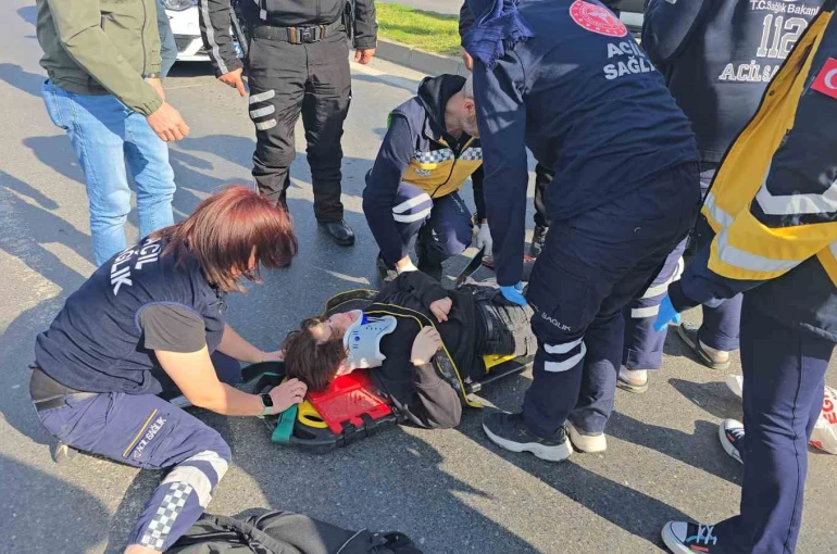 Sağlık personelinin kullandığı araç öğrenciye çarptı: 1 yaralı 