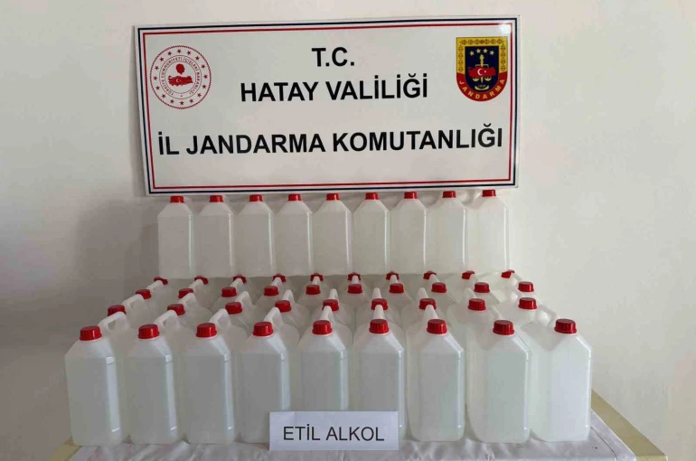 Samandağ’da 200 litre etil alkol ele geçirildi 