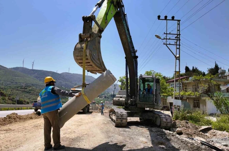 Samandağ’da 23 milyon euro’luk dev altyapı yatırımında yüzde 40 seviyesine ulaşıldı 
