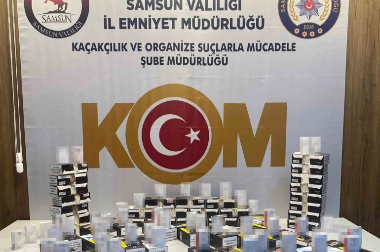 Samsun’da 10 bin 980 doldurulmuş makaron ele geçirildi 