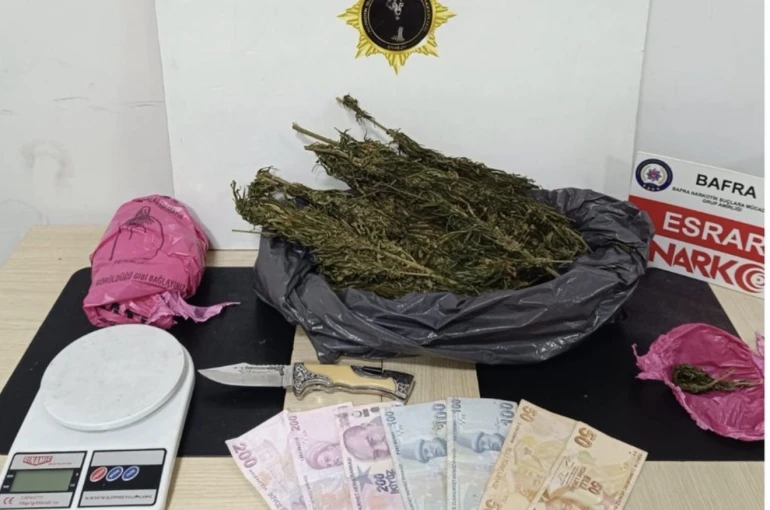 Samsun’da dört ilçede uyuşturucu operasyonu: 5 gözaltı 