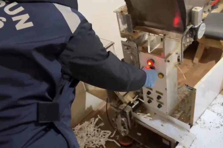 Samsun’da kaçak sigara imalathanesine baskın 