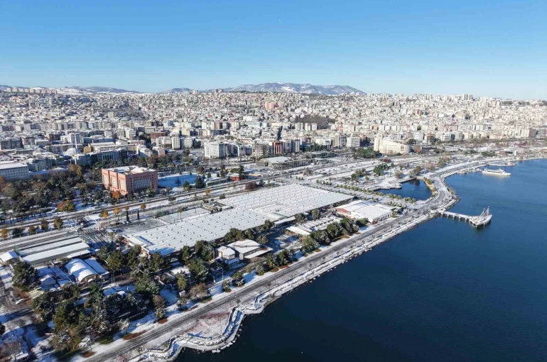 Samsun’da kar manzaraları havadan görüntülendi 