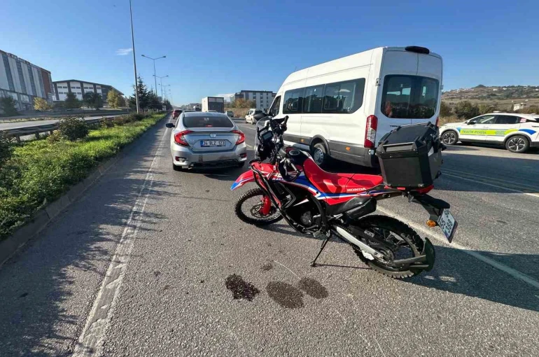 Samsun’da motosiklet ile otomobil çarpıştı: 1 yaralı