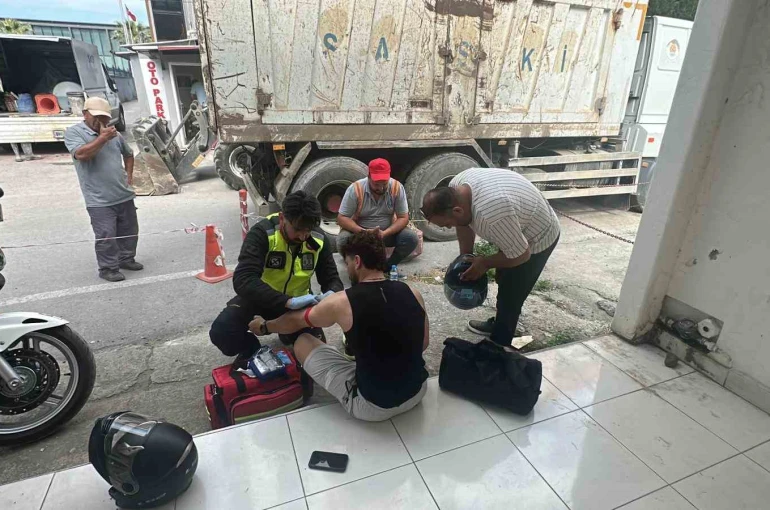 Samsun’da motosiklet kazası: 1 yaralı