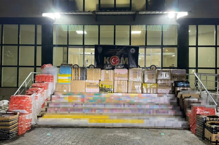 Şanlıurfa’da 15 milyon TL değerinde kaçak sigara ele geçirildi