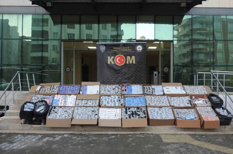 Şanlıurfa’da 30 bin paket kaçak sigara ele geçirildi 