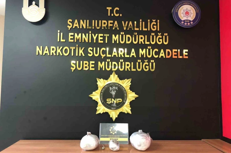 Şanlıurfa’da 6 kilo 800 gram uyuşturucu ele geçirildi 