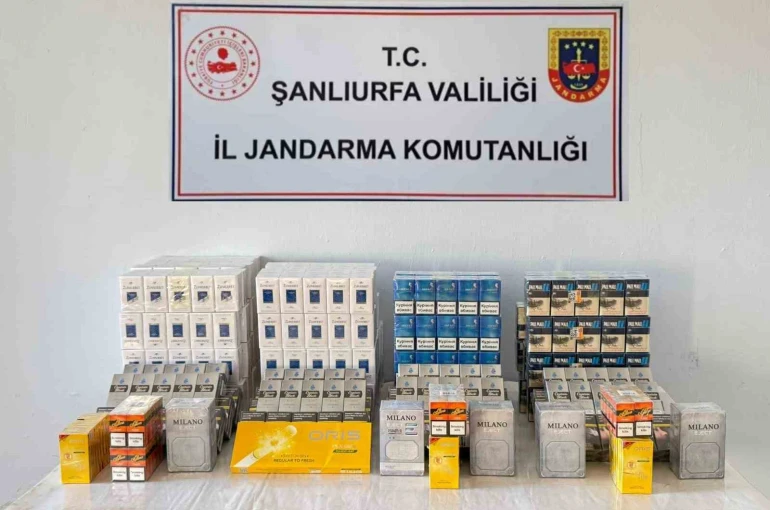 Şanlıurfa’da bin 240 kaçak paket sigara ele geçirildi 