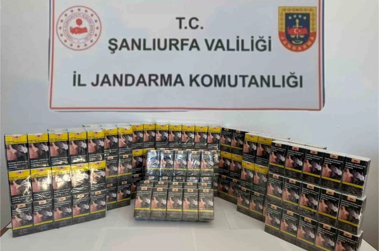 Şanlıurfa’da bin 496 paket gümrük kaçağı sigara ele geçirildi 