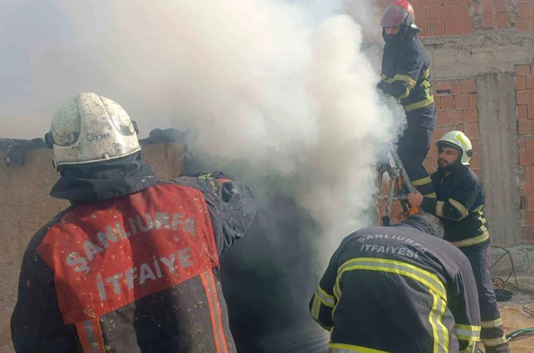 Şanlıurfa’da mesken yangını söndürüldü 