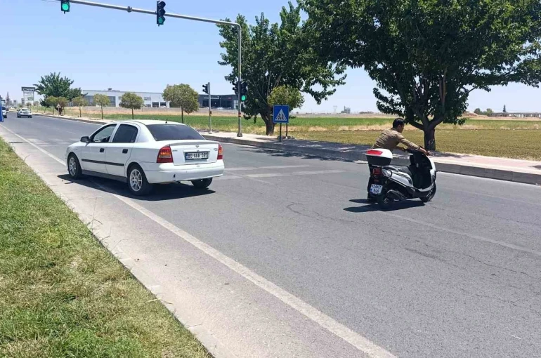 Şanlıurfa’da otomobille motosiklet çarpıştı: 1 yaralı