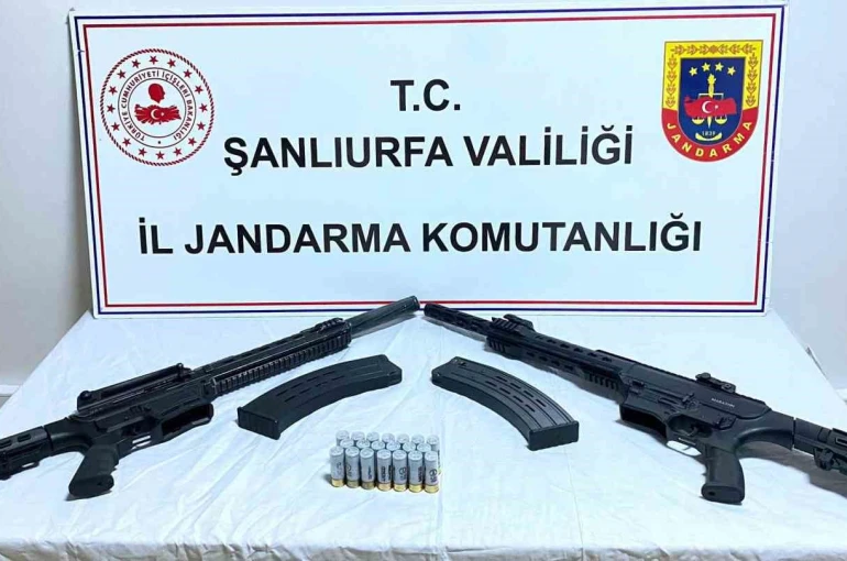 Şanlıurfa’da ruhsatsız 3 av tüfeği ve kurusıkı tabanca ele geçirildi 