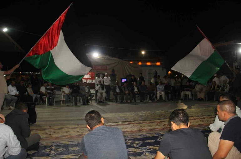 Şanlıurfa’da Sumud Filosu’na destek nöbeti 