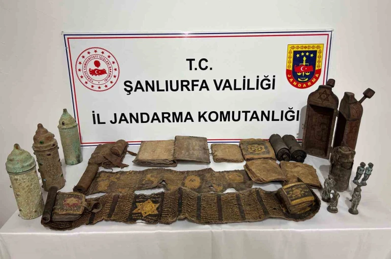 Şanlıurfa’da tarihi eser operasyonu: 2 gözaltı 